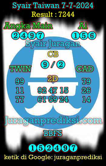 prediksi taiwan 7 juli 2024, syair taiwan hari ini minggu 7-7-2024, angka keluar togel taiwan, toto jitu taiwan 7 juli 2024 akurat